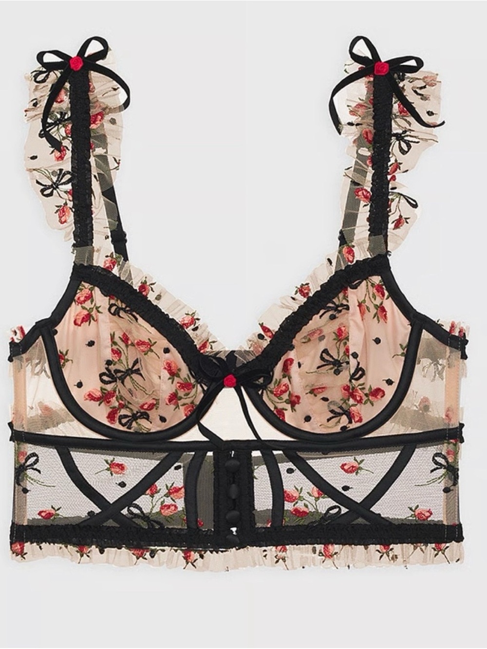 NWT For Love & Lemons Kendra Corset Bustier Top 🍒 - Picture 4 of 7